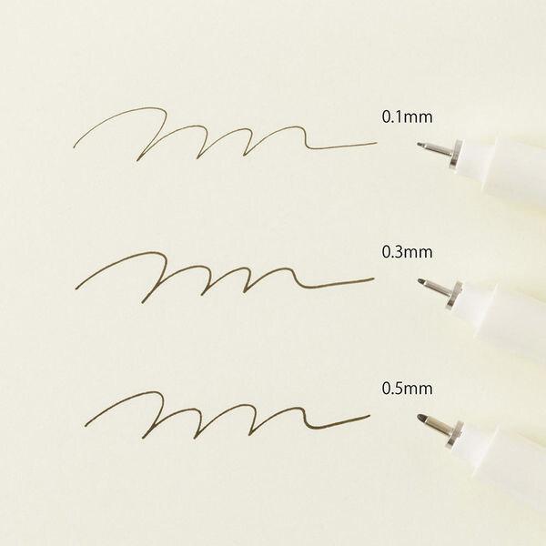 MDドローイングペン 0.1mm 黒 水性顔料 耐水性 ミリペン 日記 イラスト シンプル 日本製 ミドリ [01] 〔合計1100円以上で購入可〕 |  | 03
