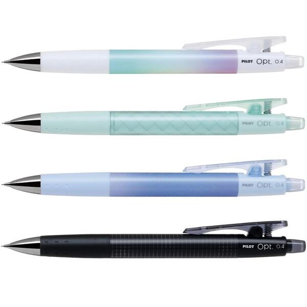 シャープペンシル Opt. オプト 0.4mm 全4柄 細書き フレフレ機構