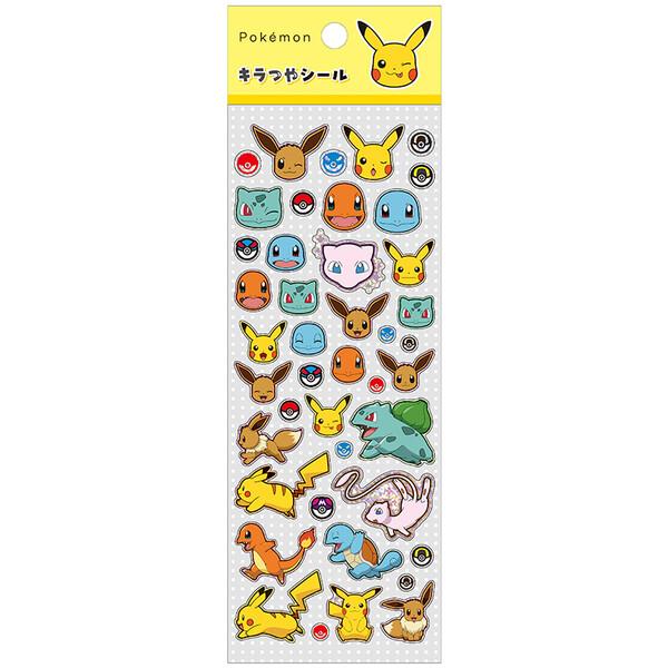 ポケットモンスター キラつやシール B柄 ピカチュウ/イーブイ/ミュウ