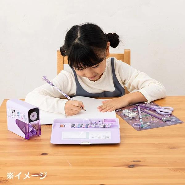 マイメロディ 両面開き筆箱 キラキラ ホログラム コンパクト ペン