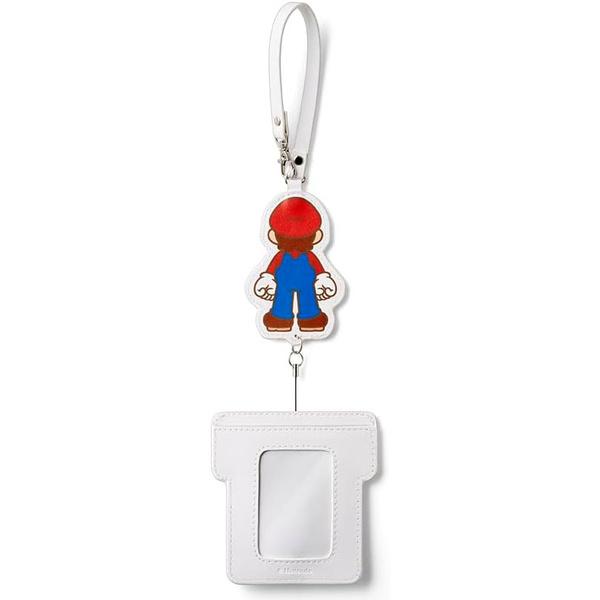 スーパーマリオ ICカードケース マリオ 土管 伸びるリール付 定期入れ