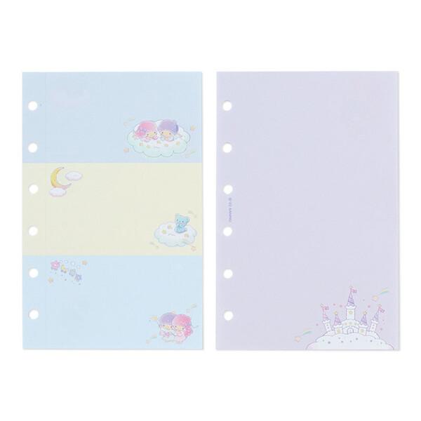 2023年 システム手帳用 リフィル セット ミニ6穴 リトルツインスターズ