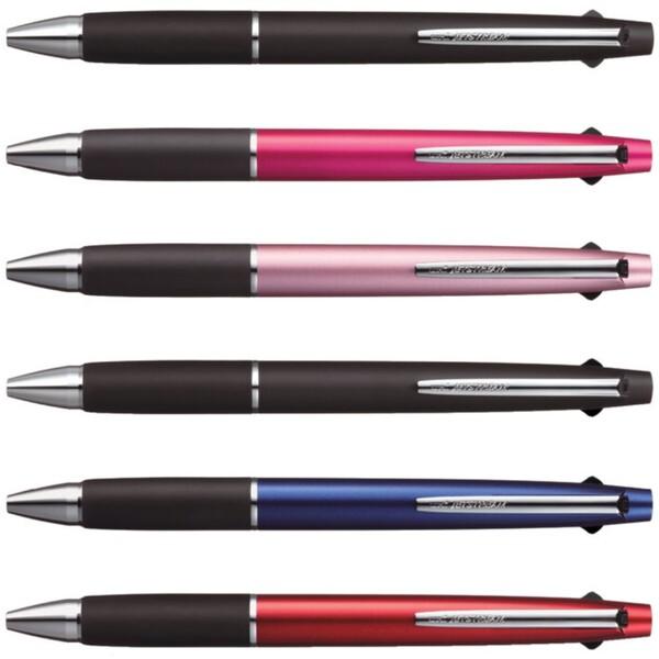 ボールペン、多機能ペン五本セット ジェットストリーム 多機能ペン 2&1 0.5mm/0.7mm 油性 2色ボールペン