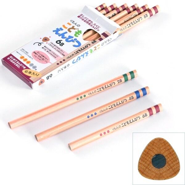 くもん出版 NEW こどもえんぴつセットC(こどもえんぴつ 4B+鉛筆削り 青