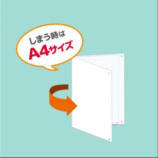 折りたたみ 学習発表ボード マナタス A4 A3 透明シート クリアファイル ビュートン [02] 〔合計1100円以上で購入可〕｜school-supply｜06