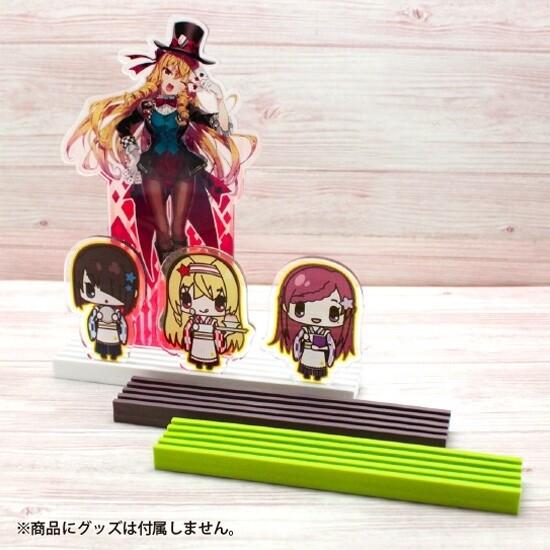 コアデ アクキー・ラバスト用スタンド バニラ 白 アクリルキーホルダー