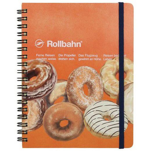 ロルバーン ポケット付メモ アメリカンスイーツ L オレンジ D/ドーナツ