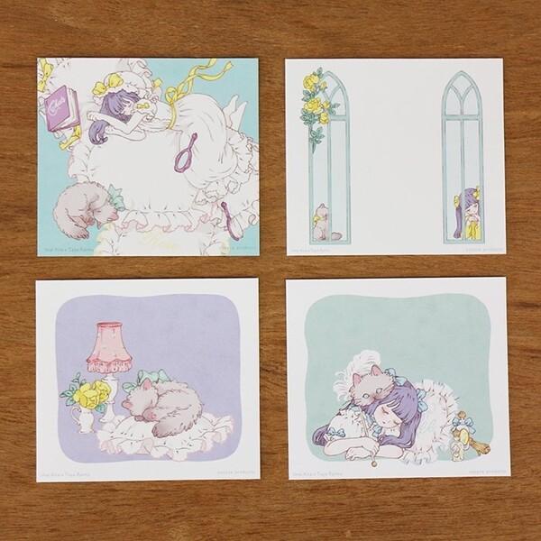 ブロックメモ 今井キラ×多屋来夢 Sweet dream with cat 4柄 120枚綴り