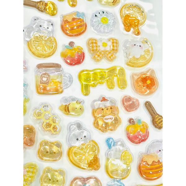 ボンボンドロップシール はちみつボンボン ハニー レモン クマ うさぎ