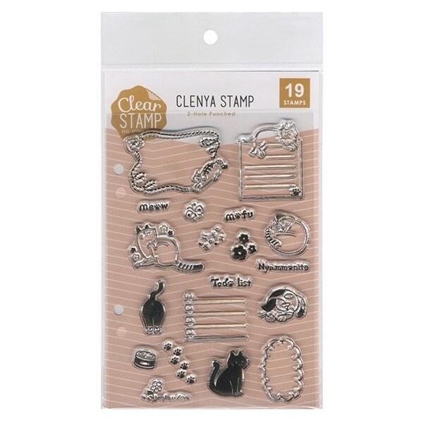 こどものかお クリアスタンプシート CLENYA STAMP [02] 〔合計1100円以上で購入可〕