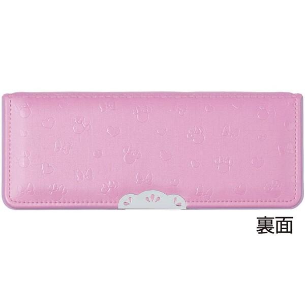 ディズニー コンパクト 筆箱 ペンケース ヨコピタ ミニーマウス ピンク