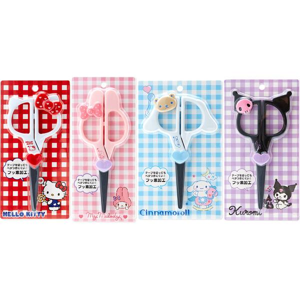 サンリオ フェイス形ハサミ ハローキティ/マイメロディ/シナモロール