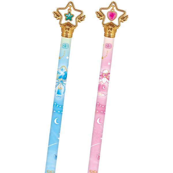 2色セット】 トゥインクルチャーム鉛筆 2B ピンク・ブルー ミラクル