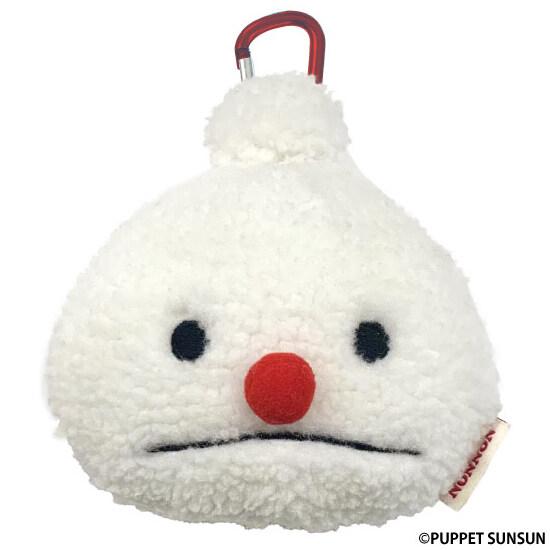 パペットスンスン ぬいぐるみポーチ ノンノン カラビナ付 小物入れ