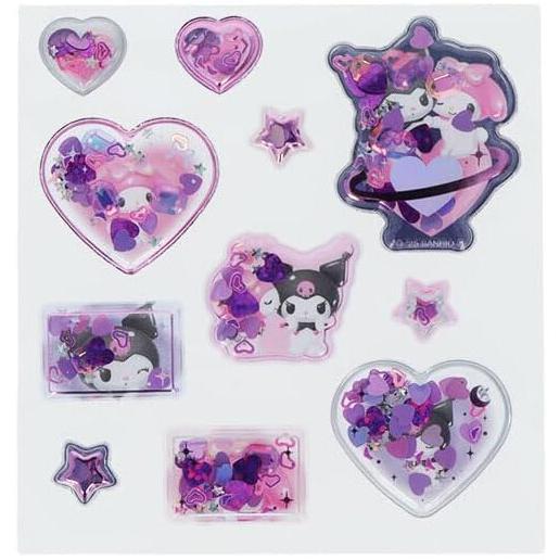 マイメロディ&クロミ ぷっくりキラキラシール ドリーム 箔押し