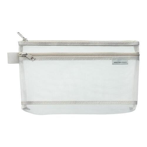 メッシュペンポーチ グレー ペンケース 筆箱 マチ付 外ポケット付 01 メール便 送料込価格 Gsn4jewb スクールサプライ 通販 Yahoo ショッピング