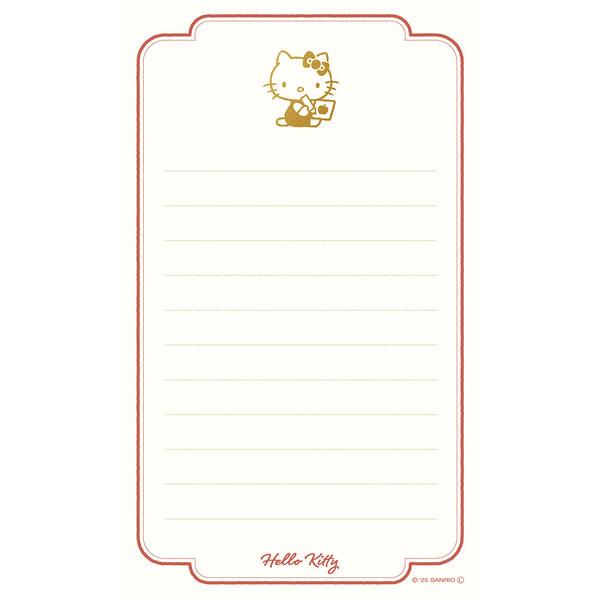 ハローキティ 箔押し ミニレターセット 便箋 封筒 シール 手紙 手書き