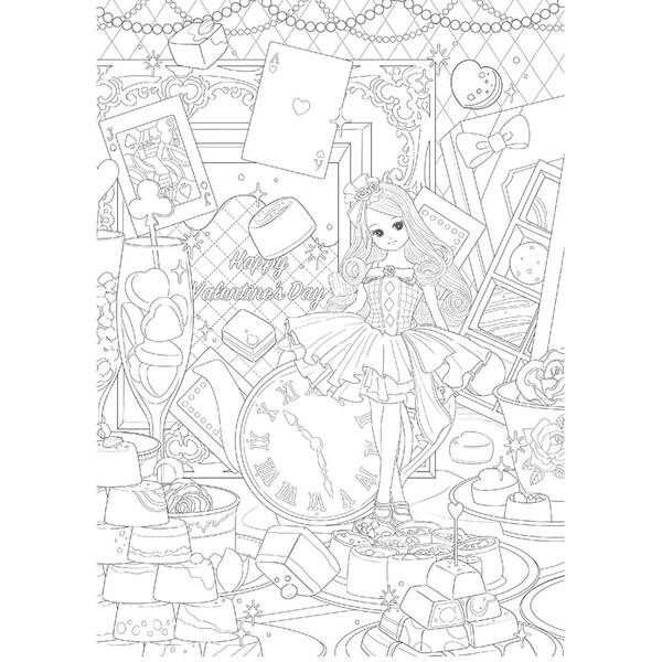 ショウワノート 塗り絵セレクション リカちゃん [01] 〔合計1100円以上