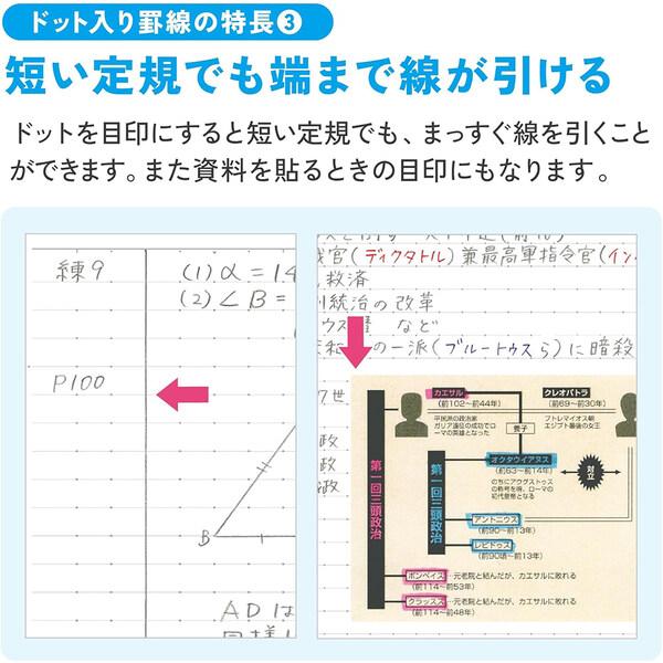 限定 キャンパスノート ポジティブ&リラックス セミB5 5冊パック 柄 B