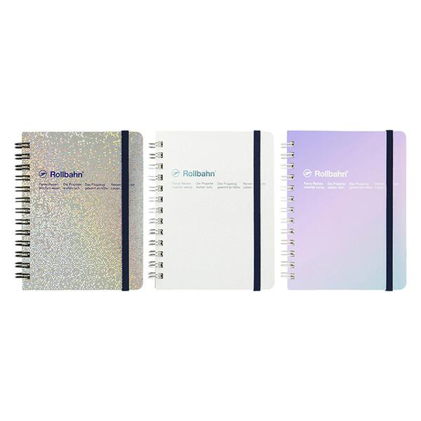 ロルバーン ポケット付メモ メタリック M 5mm方眼 ミシン目付 PP