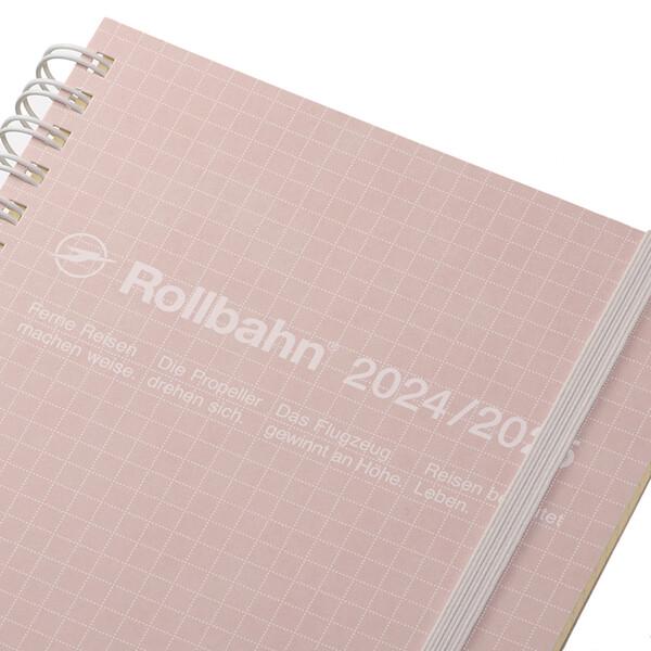セット　ロルバーンrollbahn L スコラ　ホワイト　ベビーピンク 2024年 3月始まり 手帳 ロルバーンダイアリー スコラ L ベビーピンク