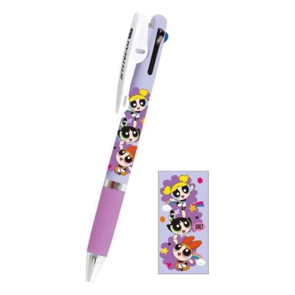 ジェットストリーム パワーパフガール 3色ボールペン 0.5mm 黒 赤 青
