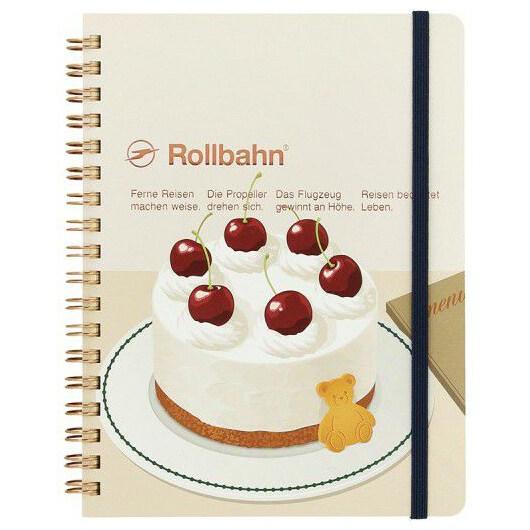 Rollbahn カスタム ノート ペリープル ベア ホットケーキ パンケーキ ロルバーン ポケット付メモ L ペリープル ベージュ ケーキ くま リング