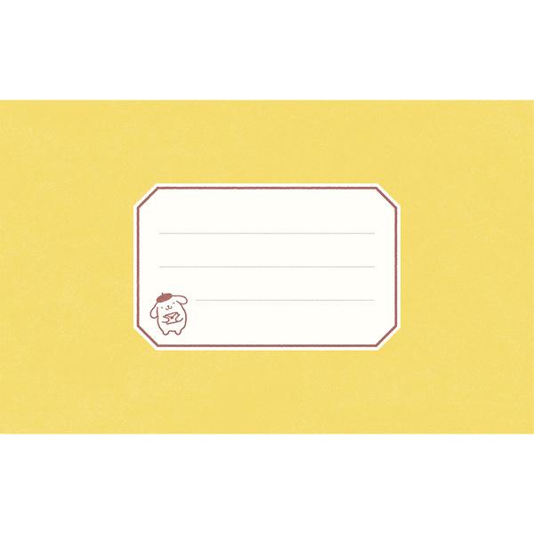 ポムポムプリン 箔押し ミニレターセット 便箋 封筒 シール 手紙