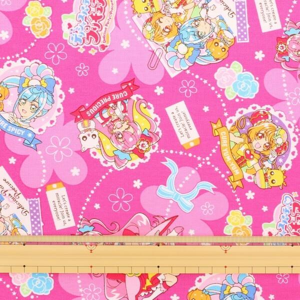 オックス トロピカルージュ プリキュア オックス生地 キャラクター 生地 布 110cm 50cm 入園 入学 女の子 かわいい 02 メール便 送料込価格 Uf04hd97 スクールサプライ 通販 Yahoo ショッピング