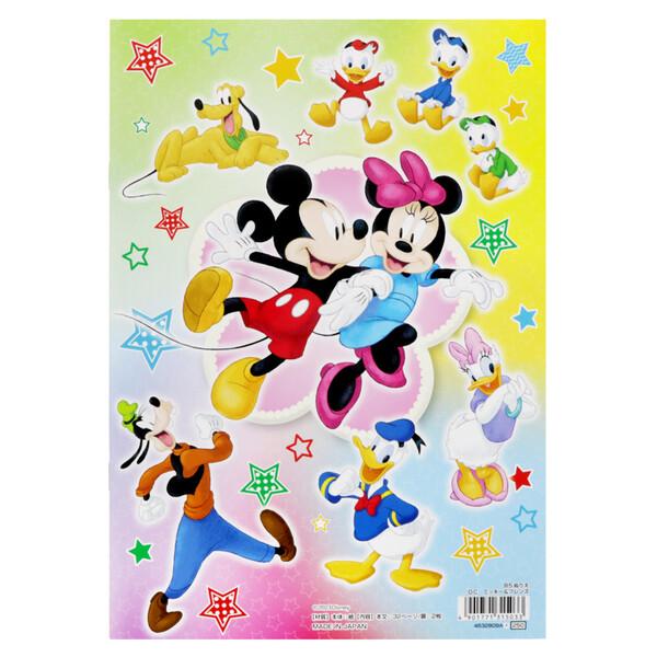 ディズニー ミッキー&フレンズ B5 ぬりえ 塗り絵 イラスト 日本製