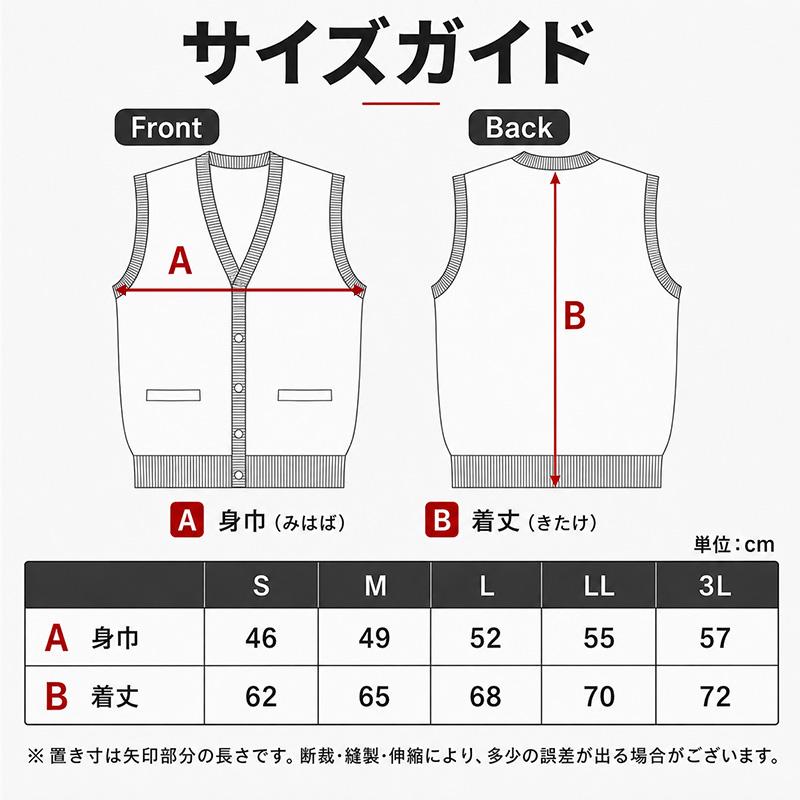 Double RL Vネックニットベスト3星⭐︎⭐︎⭐︎初期モデル Sサイズ Suteteko（ステテコ） メンズ 前あき ニットベスト V首 S〜3L Vネック