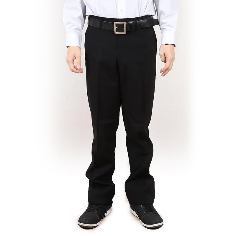 学生服 ズボン 洗濯機丸洗い ノータック 男子 ドライウォッシュ 70cm〜85cm 制服 学校 学生 スラックス 高校生 裾上げ無料 (送料無料) (取寄せ)