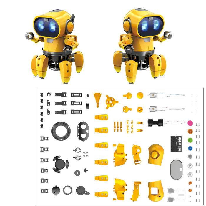自由工作】【ロボット】フォロ 6足歩行ロボ エレキット MR-9107 夏工作