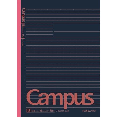 特価 B5判 B罫中横罫 コクヨ キャンパスノート ブラック系表紙 レッド B罫 ドット入り罫線 6ｍｍ 35行 Ntb3cbtnl22rpc スクールtown 通販 Yahoo ショッピング