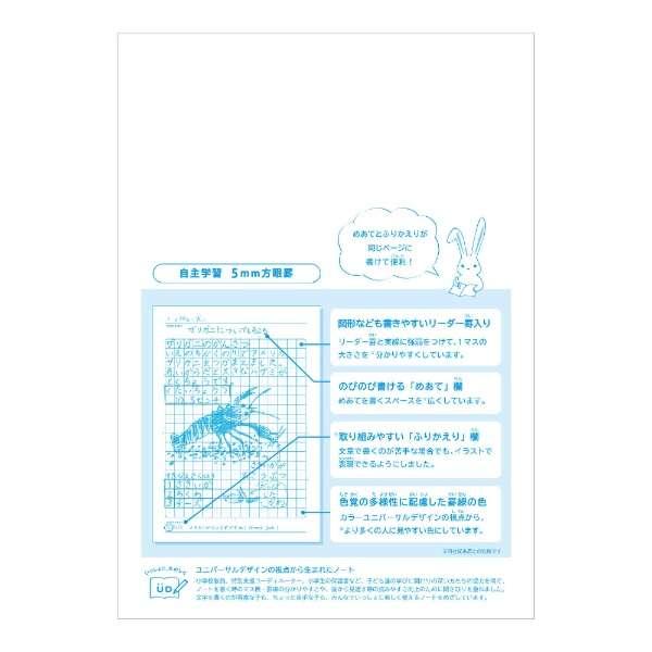 KYOKUTO 【 自主学習 】【 B5判 5mm方眼罫 中心リーダー入 】カレッジ