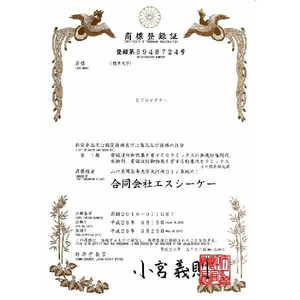 Eプロテクター通信端末＆家電用〔シート貼付タイプ〕通信端末並びに