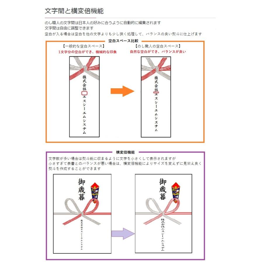 のし職人スタンダード人名外字フォント付き_CD-ROM 熨斗紙印刷の画像