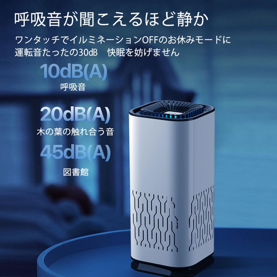 空気清浄機 車 USB 車用 車載 車内 小型 マイナスイオン 花粉 タバコ