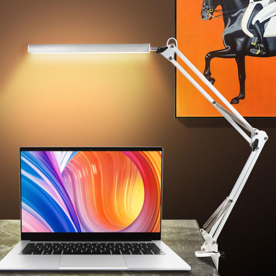 デスクライト クランプ LED 調光 調色 おしゃれ 子供 北欧 学習机