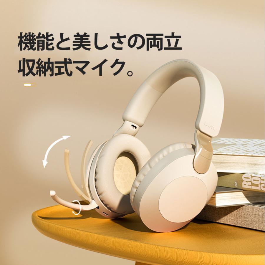 ヘッドホン Bluetooth ワイヤレス ヘッドセット おしゃれ USB 有線 ヘッドフォン マイク付き｜scramble-stram｜13