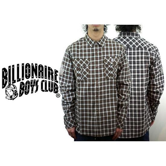 セール50%オフ　BILLIONAIRE BOYS CLUB ビリオネアボーイズクラブ BBC ビービーシー ANGLER SHIRT 長袖 チェックシャツ｜scrape