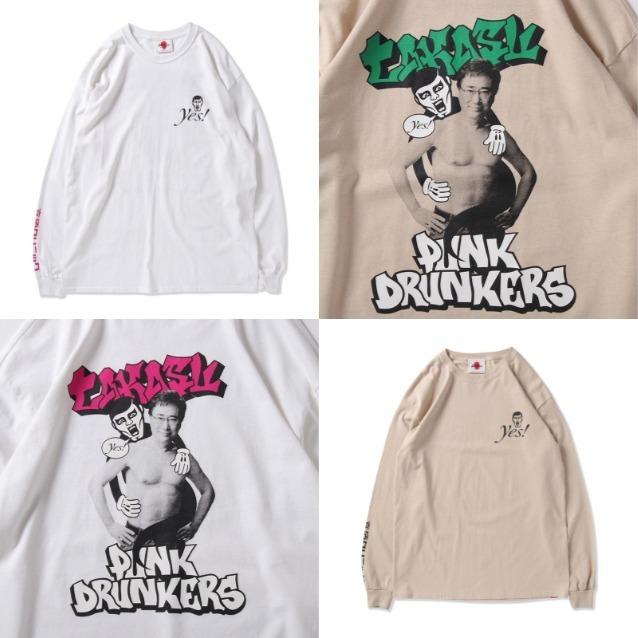 PUNK DRUNKERS - punkdrunkers M パンクドランカーズ 高須クリニック Tシャツ 長袖 PUNK DRUNKERS [PDSx高須クリニック]院長フォトTEE - BLACK
