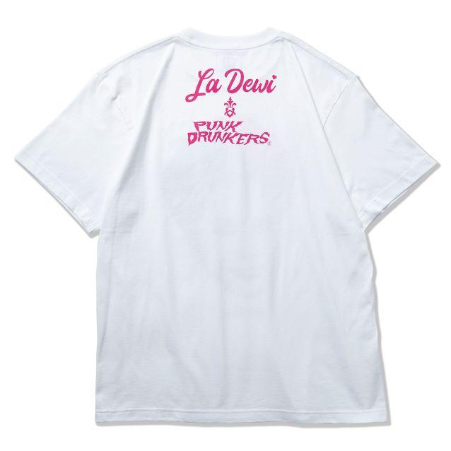 【レア・新品】パンクドランカーズ　カラフルヘアー　デヴィ夫人　Tシャツ　L PUNK DRUNKERS パンクドランカーズ [PDSxデヴィ・スカルノ