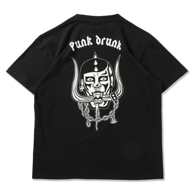 PUNK DRUNKERS パンクドランカーズ メタルロゴ刺繍TEE |  | 01