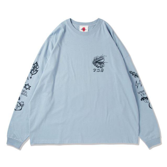 PUNK DRUNKERS パンクドランカーズ タトゥー鮫人BIGロンTEE |  | 02