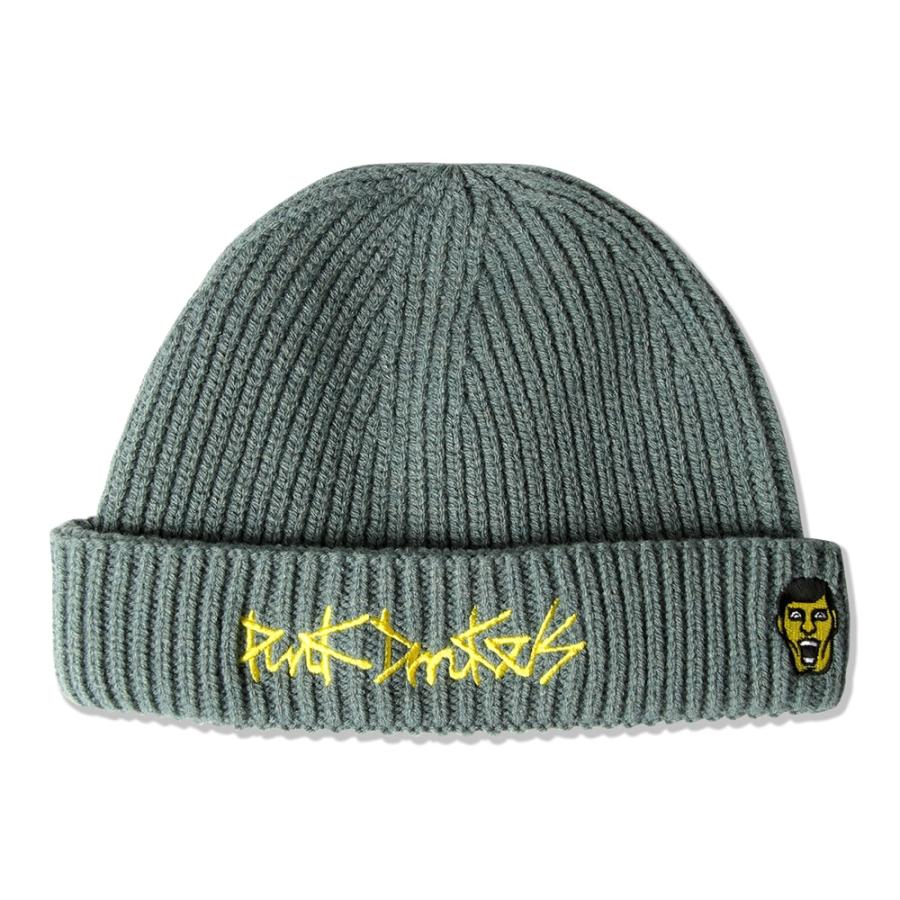PUNK DRUNKERS パンクドランカーズ ペンで描いた様なロゴのニットCAP |  | 02