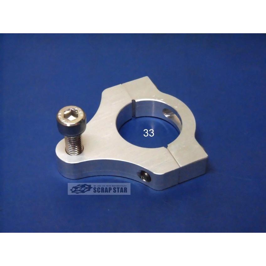 フロントフォーククランプ 33mm ボルト付き ホークバブ CB250 GB250  