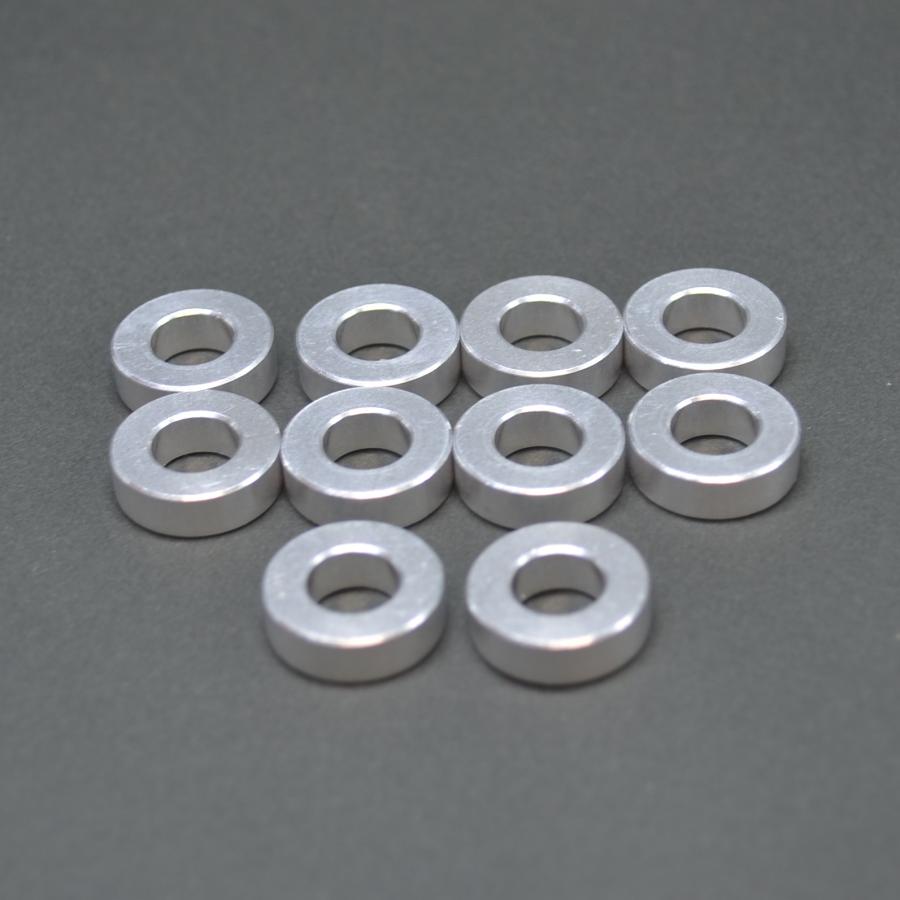 M8 内径8mm 汎用カラー5mm厚 アルミワッシャ 10個入り スペーサー
