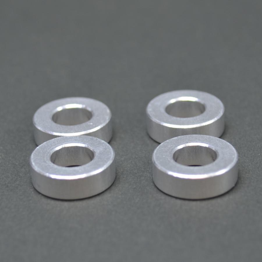 M8 内径8mm 汎用カラー5mm厚 アルミワッシャ 4個入り スペーサー
