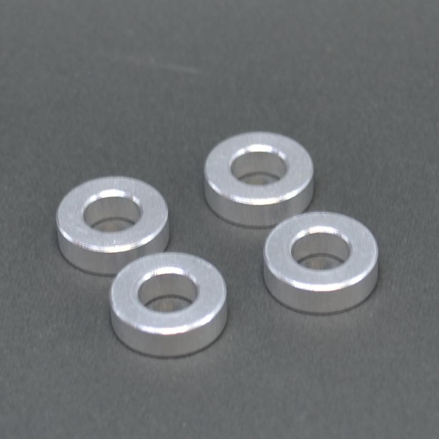 M8 内径8mm 汎用カラー5mm厚 アルミワッシャ 4個入り スペーサー